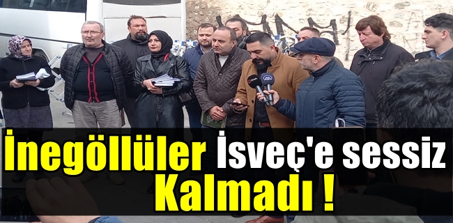 İSVEÇ BAŞKONSOLOSLUĞU ÖNÜNDE VEDA HUTBESİ DAĞITTILAR