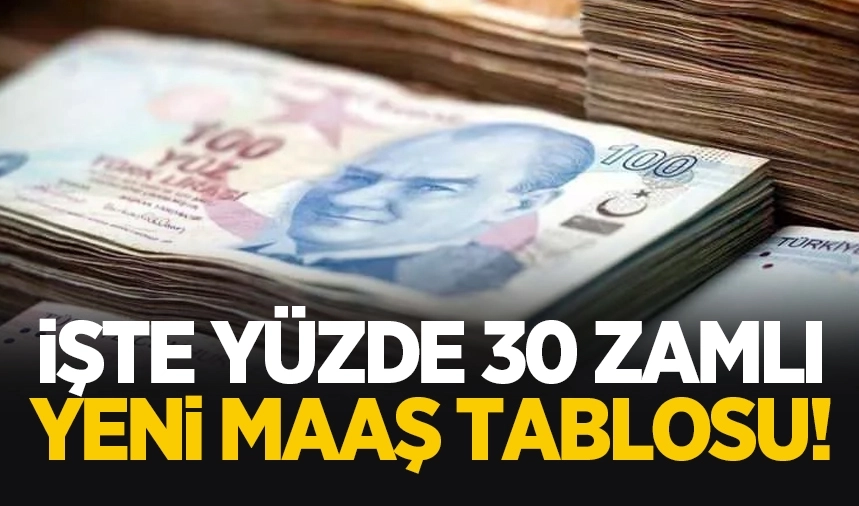 İşte Yüzde 30 Zam Sonrası Emekli ve Memur Maaşları