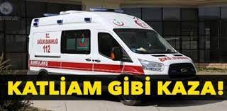 Yolcu otobüsü devrildi 5 ölü 22 yaralı