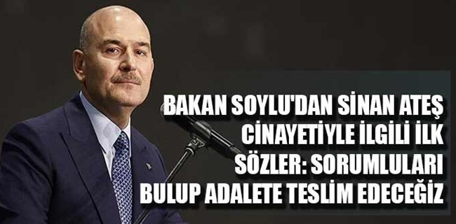 Soylu Sinan Ateş cinayeti ile ilgili konuştu !