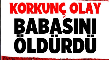 Tartıştığı babasını öldürdü !