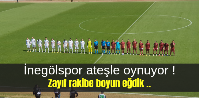 İnegölspor üzmeye devam ediyor