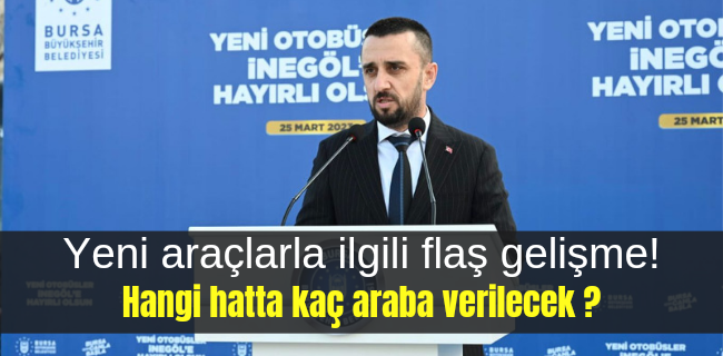 Yeni araçlar hizmete başlıyor !