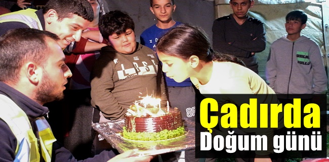 Çadırda doğum günü
