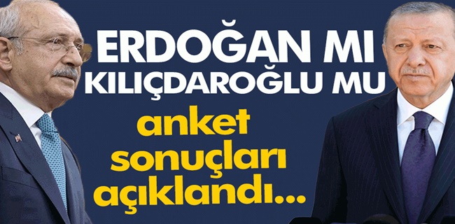 Üçüncü anket sonucu açıklandı !