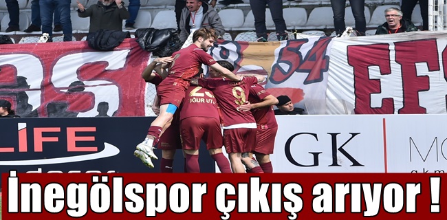 İnegölspor çıkış arıyor !