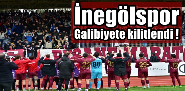 İnegölspor galibiyete kilitlendi !