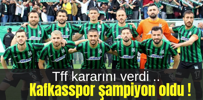 Kafkasspor 3.lige çıktı !