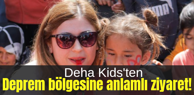 İNEGÖL DEHA KIDS ANAOKULU BU BAYRAMI KAHRAMANMARAŞ ÇADIR KENTTE DEPREMZEDE ÇOCUKLARI İLE KUTLADI !