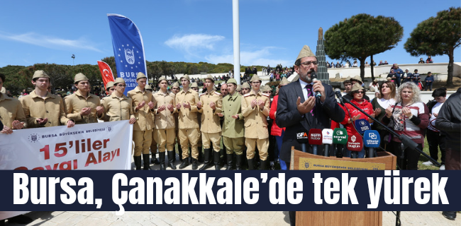 Bursa, Çanakkale’de tek yürek