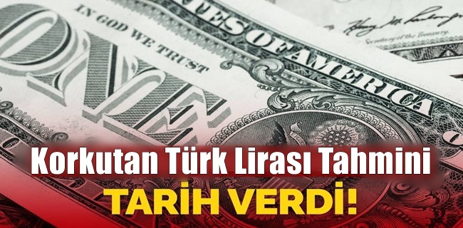 Dev bankadan Türk Lirası için korkutan tahmin