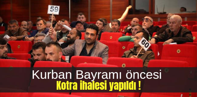 İnegöl Belediyesi Hayvan Pazarında Kurban Bayramı Kotra İhalesi Tamamlandı