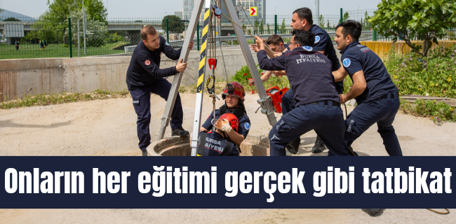 Onların her eğitimi gerçek gibi tatbikat