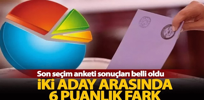 İki aday arasında 6 puan fark var