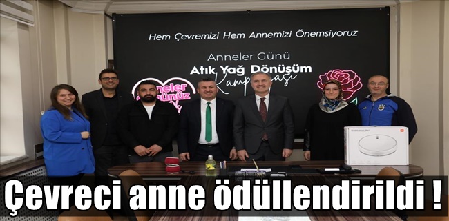 Çevreyi Koruyan Anneye Hediyesi İnegöl Belediyesi’nden