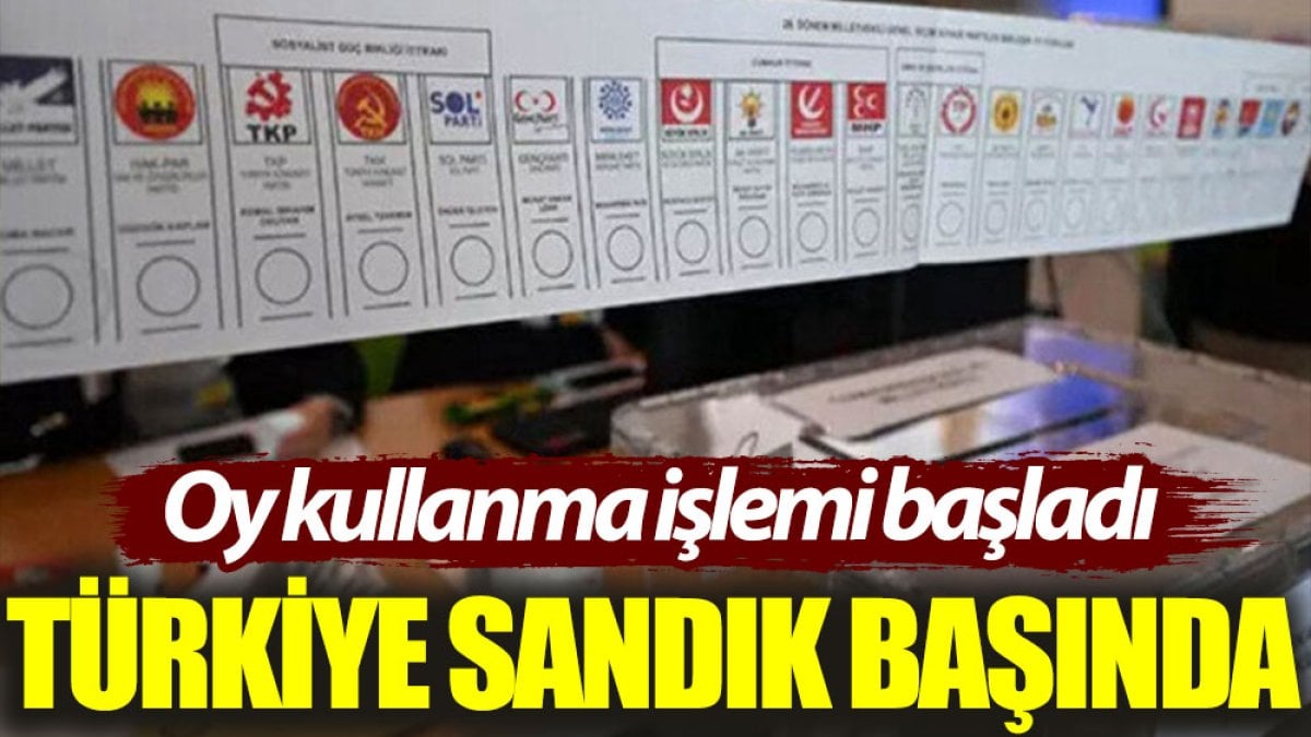 Türkiye sandık başında !