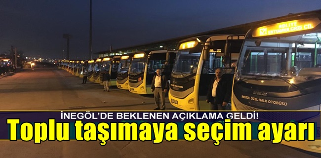 Toplu taşımaya seçim ayarı !