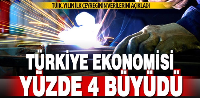 Türkiye ekonomisi yüzde 4 büyüdü