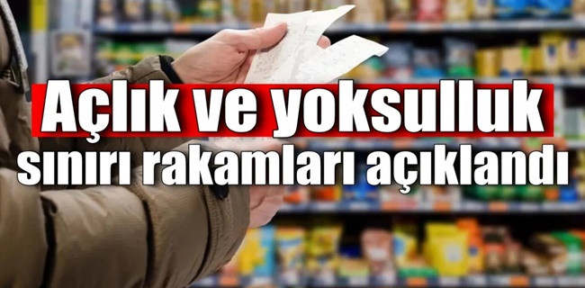 Açlık ve yoksulluk sınırı rakamları açıklandı !