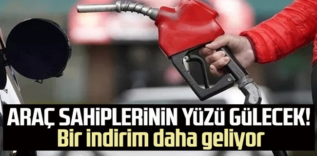 Akaryakıtta bir indirim daha geliyor