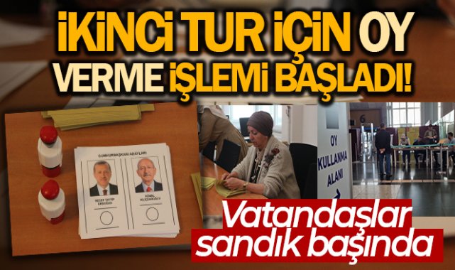 Seçimin ikinci turu için yurt dışında oy kullanma işlemi başladı