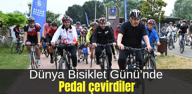 Dünya Bisiklet Günü’nde pedal çevirdiler