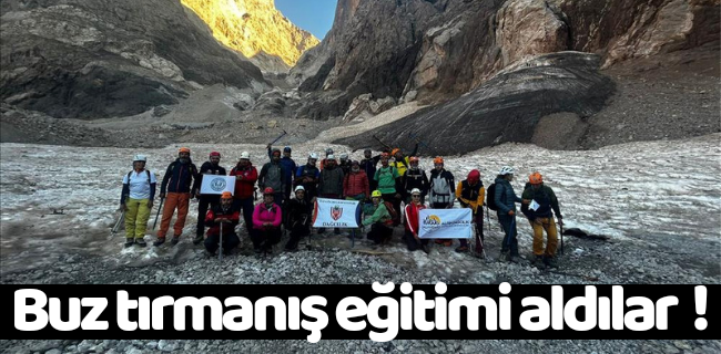 İnegöllü Sporcular Cilo Dağında Buz Tırmanış Eğitimine Katıldı