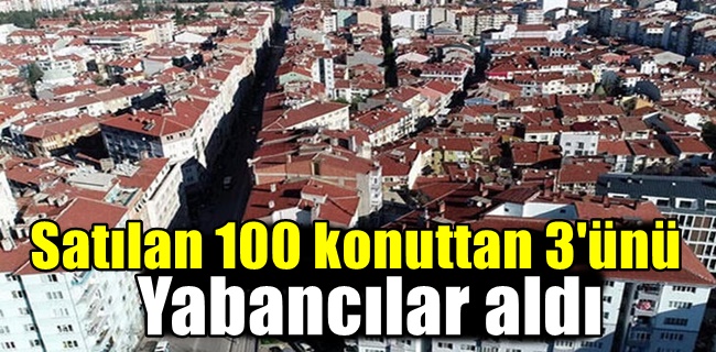 Satılan 100 konuttan 3