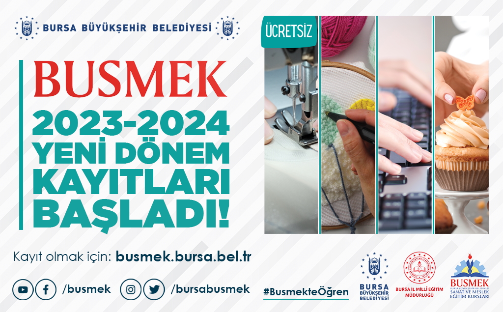 BUSMEK’te yeni dönem kayıtları başladı