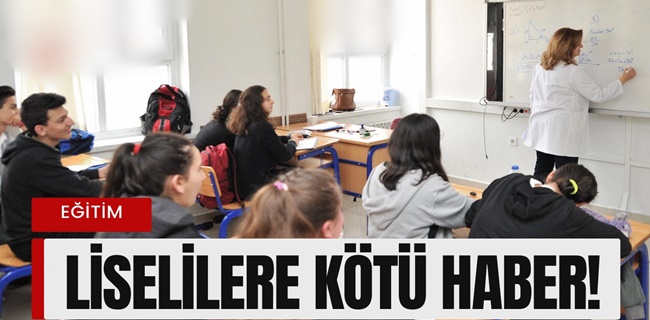  Liselerde sınıf tekrarı yeniden geliyor