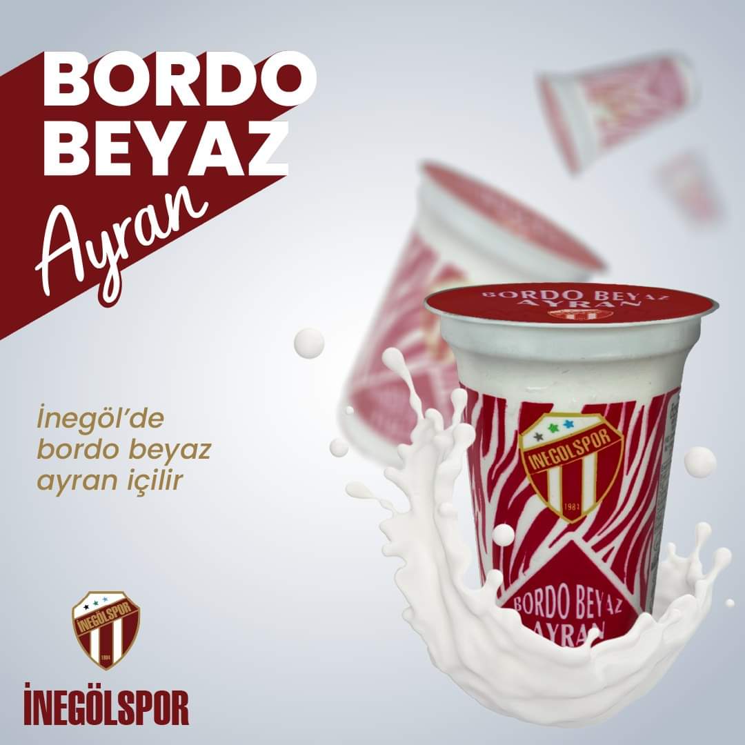Bordo Beyaz ayran satışta