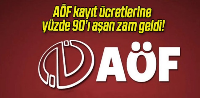 Açık Öğretim Fakültesi kayıt ücretlerine yüzde 90