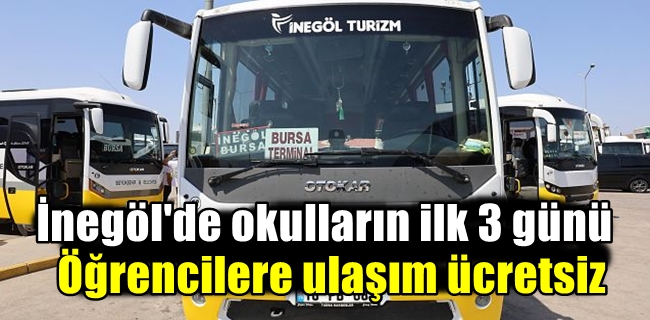 Toplu taşıma ilk 3 gün öğrencilere ücretsiz olacak