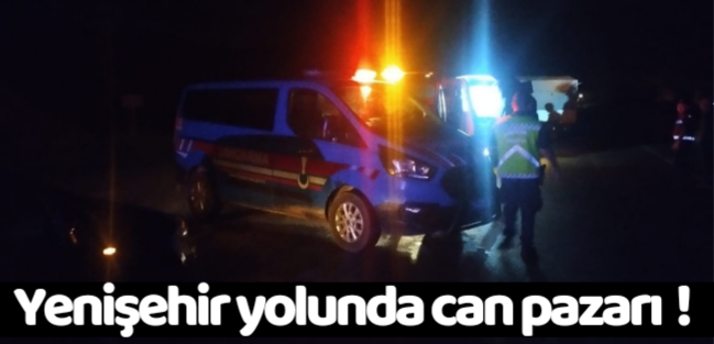 Yenişehir yolunda kaza !
