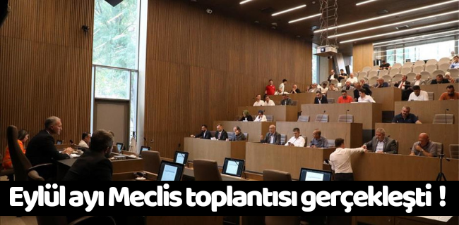 İnegöl Belediyesi Eylül Ayı Meclis Toplantısı Yapıldı