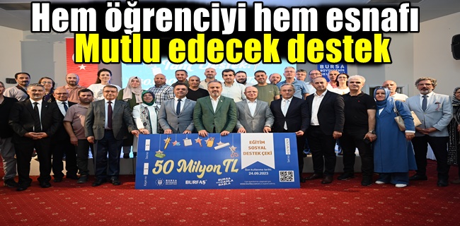 Hem öğrenciyi hem esnafı mutlu edecek destek