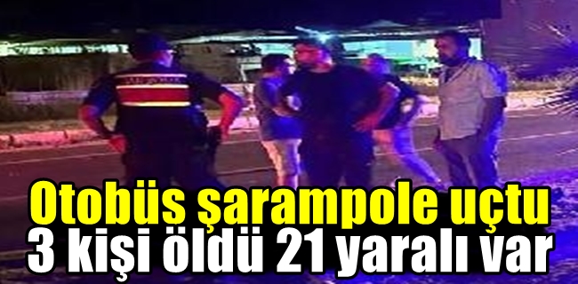 Otobüs şarampole uçtu !