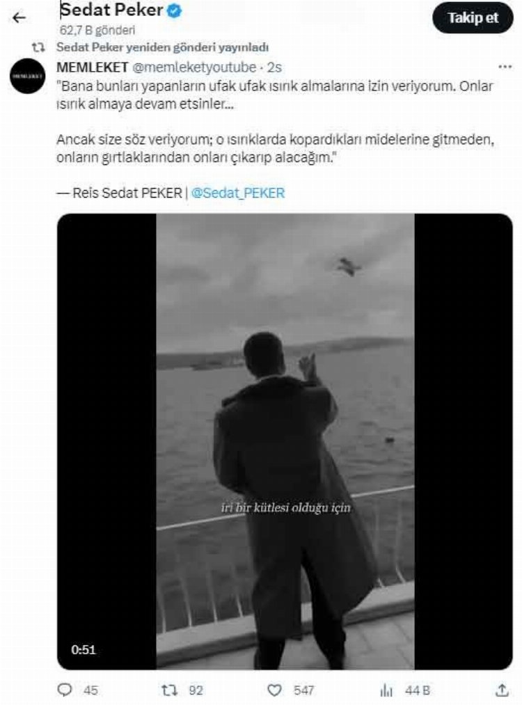 Sedat Peker’den aylar sonra dikkat çeken paylaşım!