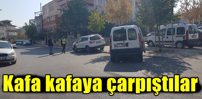 Kafa kafaya çarpıştılar !