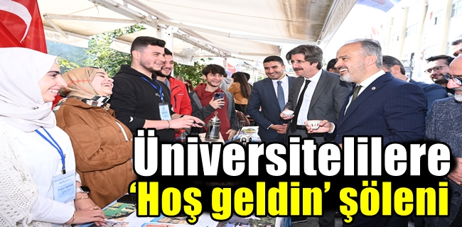 Üniversitelilere ‘Hoş geldin’ şöleni