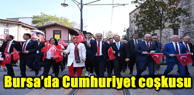 Bursa’da Cumhuriyet coşkusu