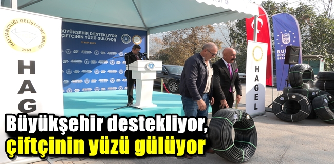 Büyükşehir destekliyor, çiftçinin yüzü gülüyor