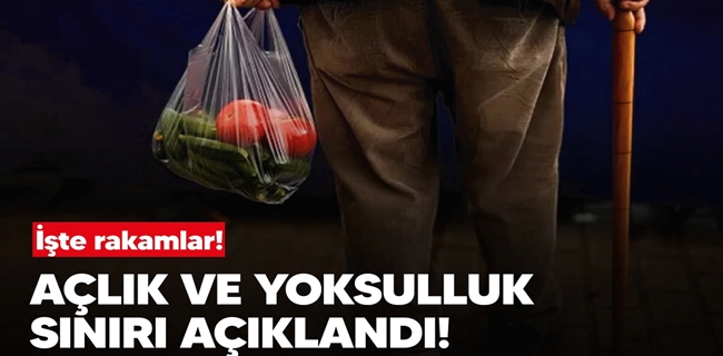 Yeni açlık ve yoksulluk sınırı açıklandı !