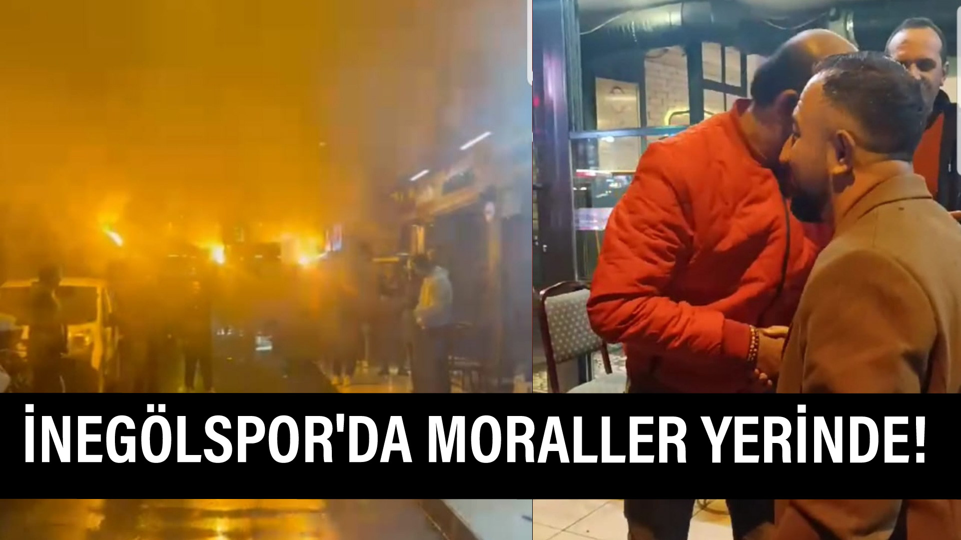İnegölspor taraftarının moralleri yerinde!