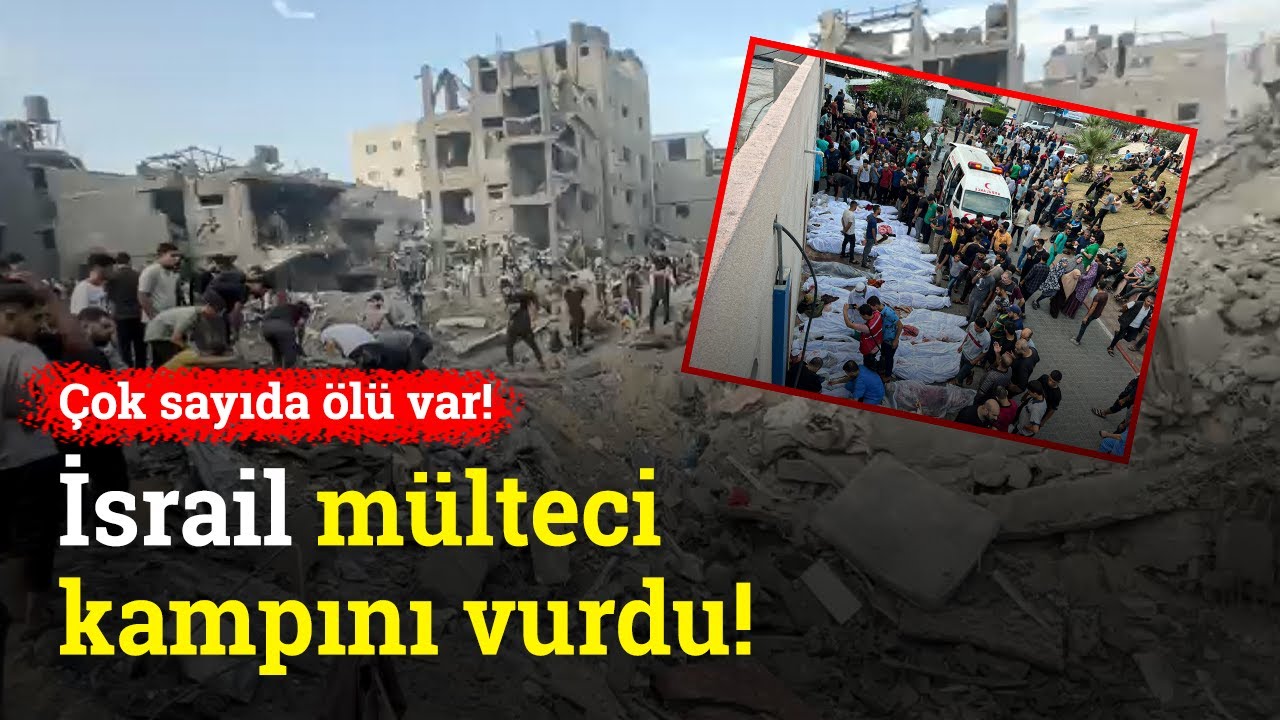 İsrail mülteci kampına saldırdı onlarca ölü var !