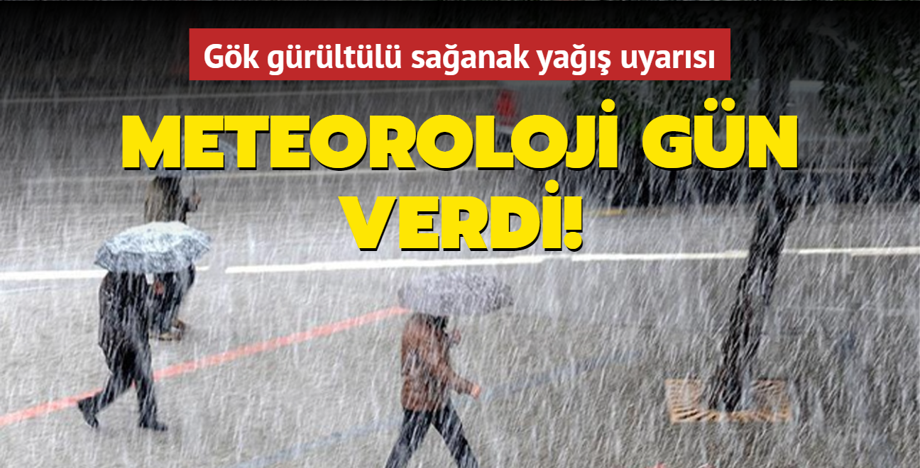 Meteoroloji yağış için gün verdi !
