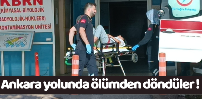 İki genç ölümden döndü !