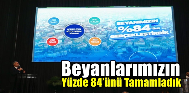 Beyanlarımızın Yüzde 84’ünü Tamamladık