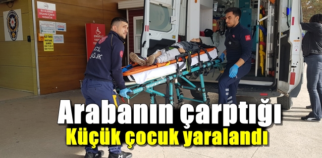 Küçük çocuğa araba çarptı !