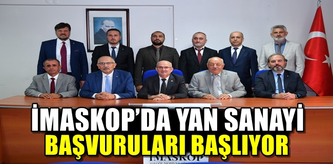 İMASKOP’DA YAN SANAYİ BAŞVURULARI BAŞLIYOR